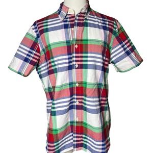 Preppy‎ Plaid Button Down Shirt Polo Ralph Lauren Classic Fit Men's Small